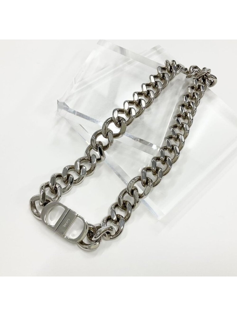 Dior CD Icon Chain Link Necklace - Picture 3 of 8